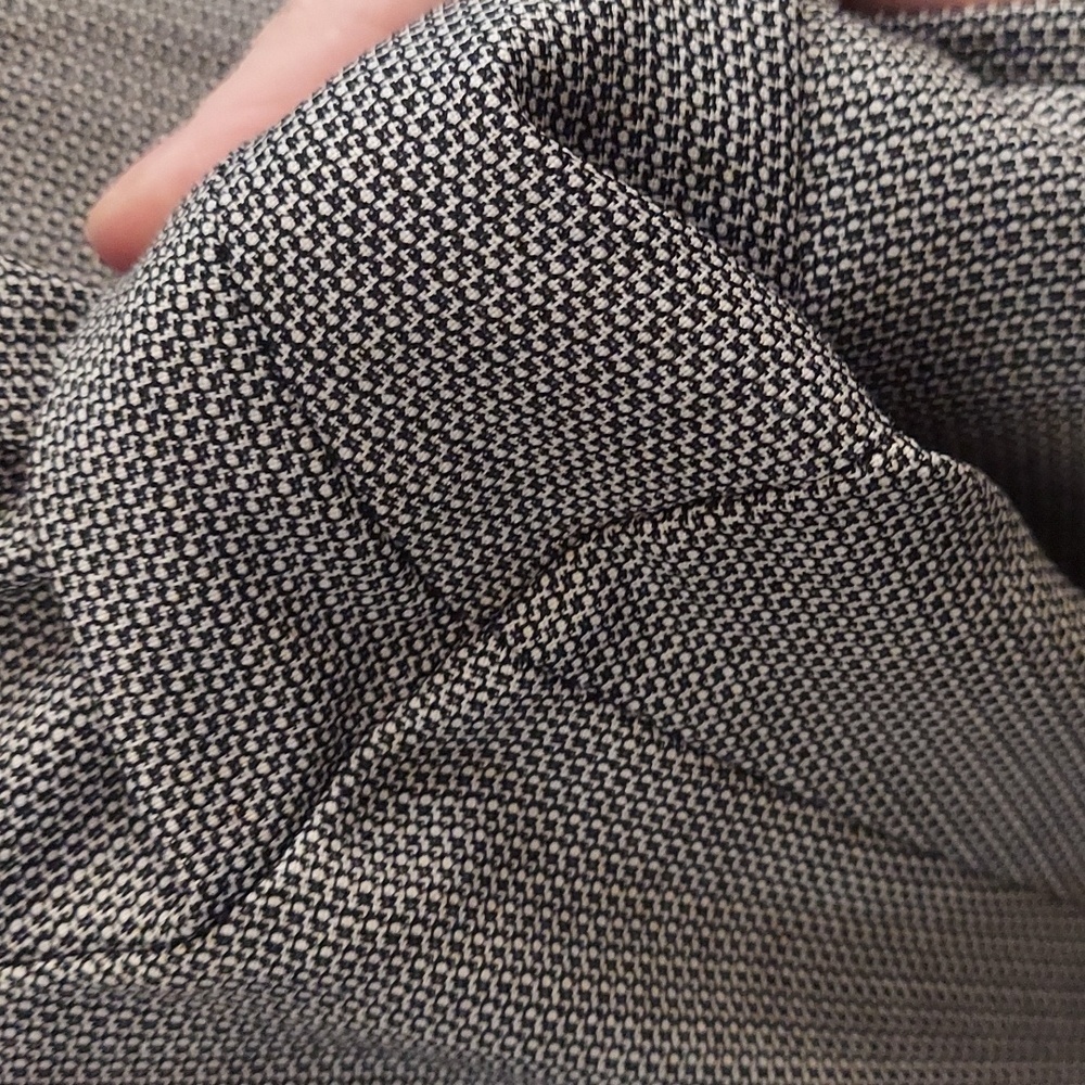 Talbots Black And White Patterned Lined Trousers - image 7